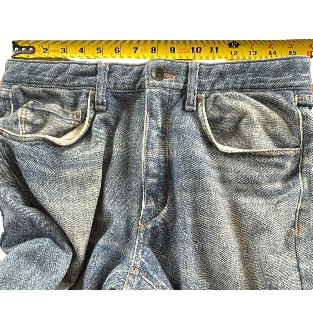 Rag & Bone Miramar Fit 4 Straight Pant Men Sz 32x30 Blue Knit Jeans Comfy NWOT